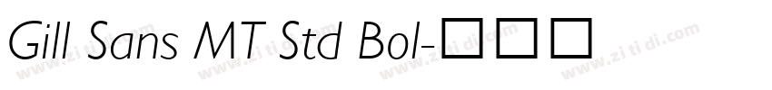 Gill Sans MT Std Bol字体转换